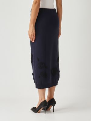 4. Hannah women's skirt in technical fabric Night Blue Liviana Conti f5wg25