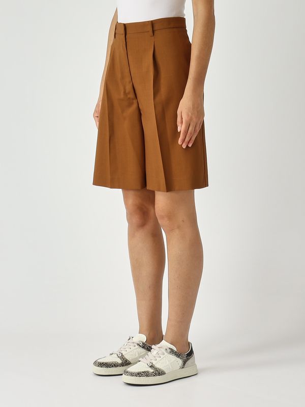 3. Bermuda femme Caleb en laine Caramel Liviana Conti f5wn86