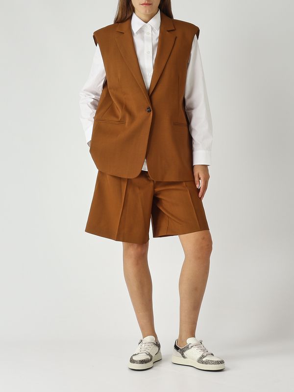 2. Bermuda femme Caleb en laine Caramel Liviana Conti f5wn86