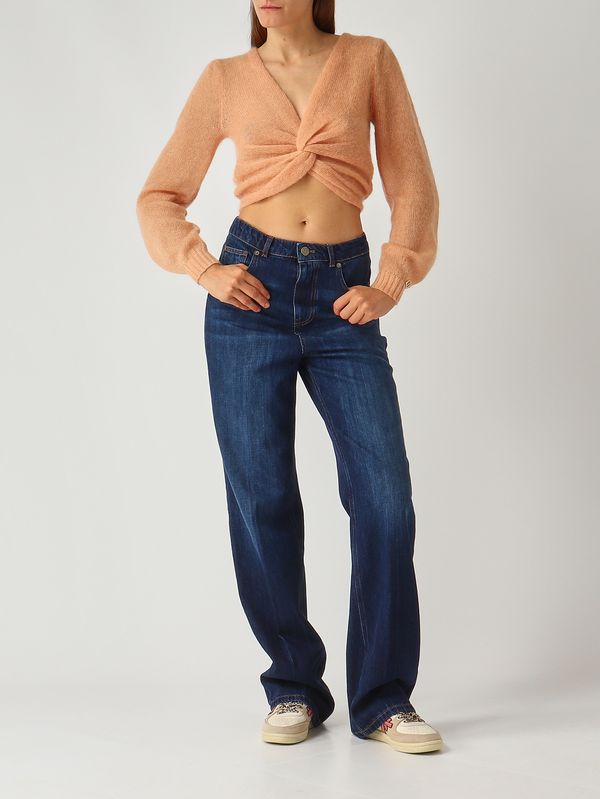 2. Women's wool and mohair blend sweater Orange Twinset 252tp3525