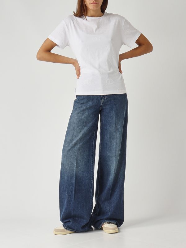 2. Women's cotton T-shirt White Twinset 252tp2055