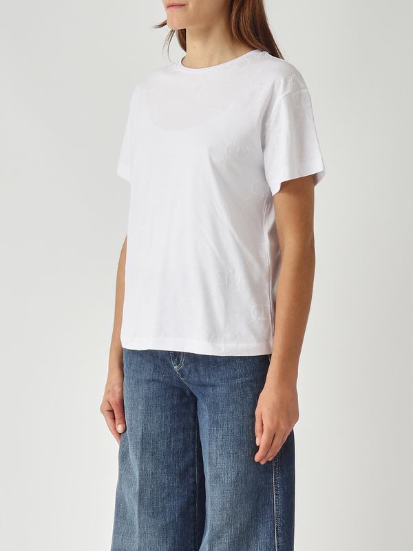 3. Women's cotton T-shirt White Twinset 252tp2055