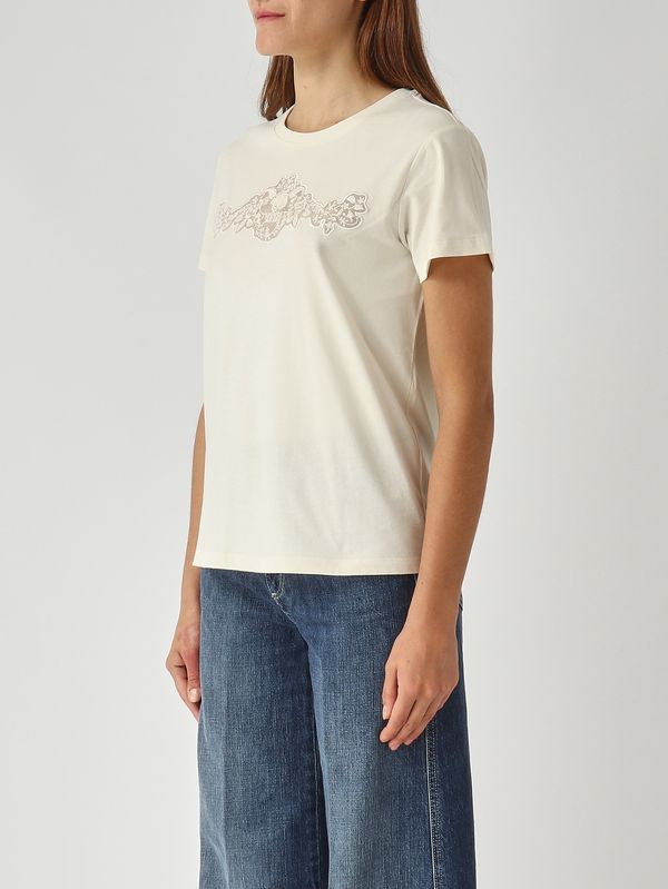 3. Women's cotton T-shirt Mother-of-pearl Twinset 252tp2052