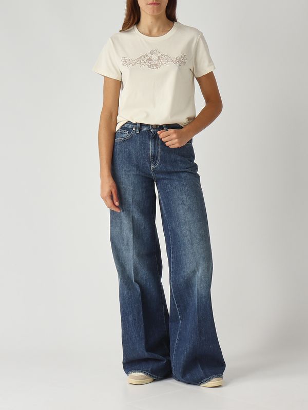 2. Women's cotton T-shirt Mother-of-pearl Twinset 252tp2052