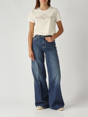 2. Women's cotton T-shirt Mother-of-pearl