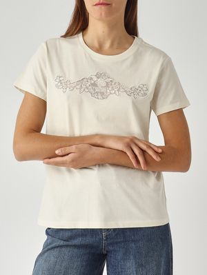 5. Women's cotton T-shirt Mother-of-pearl