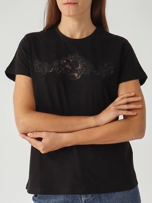 5. Women's cotton T-shirt Black