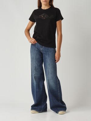 2. Women's cotton T-shirt Black