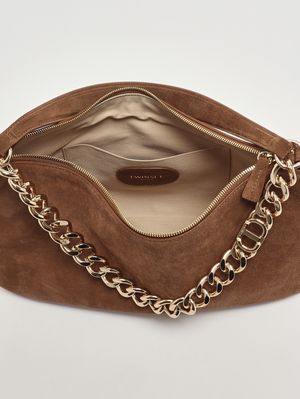 4. Liliane suede bag for women Light brown Twinset 252tb7162