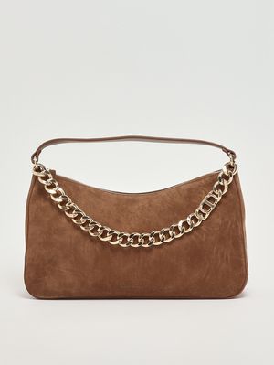 Liliane suede bag for women Light brown Twinset