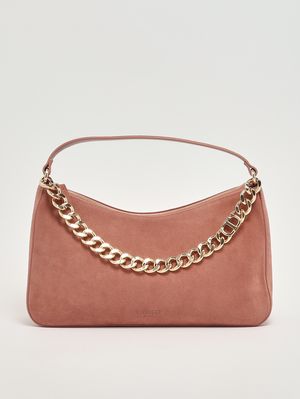 Damenhandtasche Liliane aus Wildleder Rosa Pulver Twinset