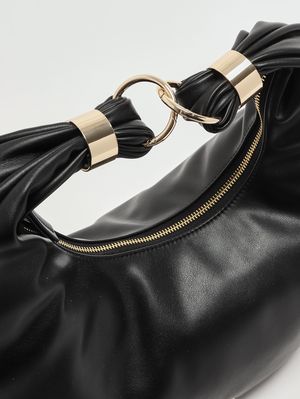 5. Damen Hobo-Tasche Eclipse aus Kunstleder Schwarz Twinset 252tb7091