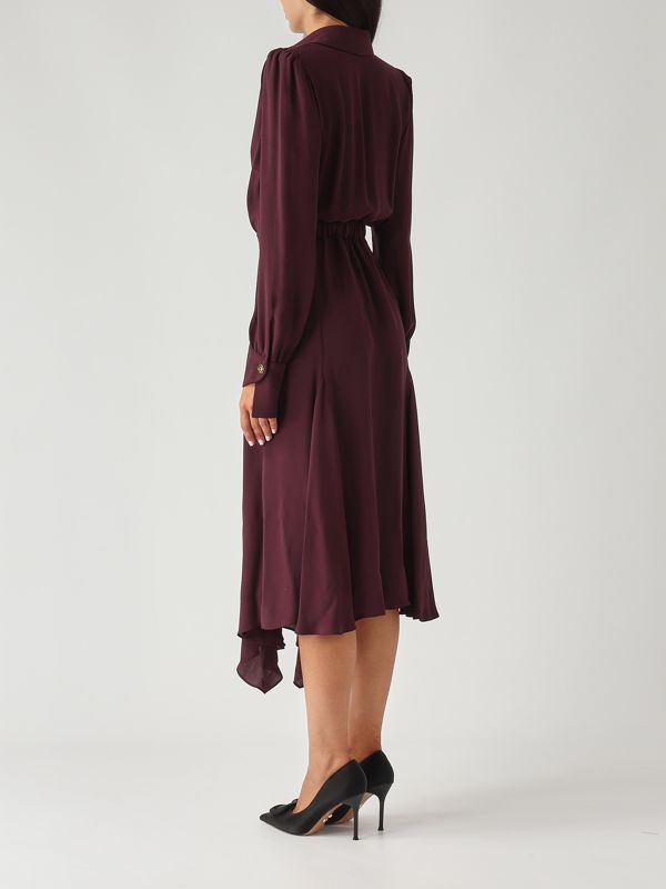 3. Abito donna in georgette Merlot Elisabetta Franchi abt0356e2