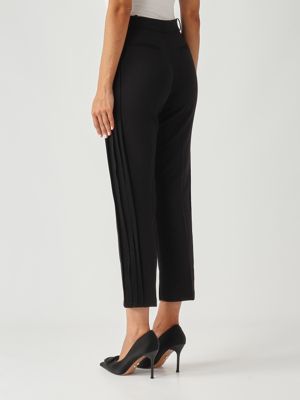3. Pantalon en crêpe extensible pour femme Noir Elisabetta Franchi pa08856e2