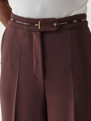 5. Pantalón de mujer de crepé ligero Merlot