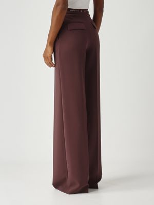 4. Pantalón de mujer de crepé ligero Merlot