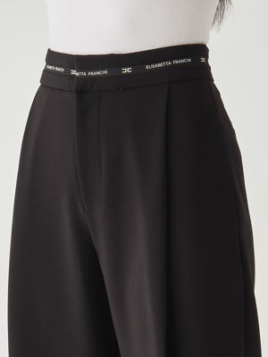 4. Lightweight crepe bermuda shorts for women Black
