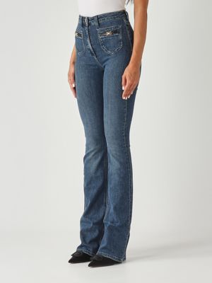 2. Jeans donna in cotone stretch Denim Blu Elisabetta Franchi pj12n56e2