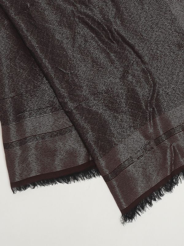 2. Damenschal aus Viskose und Modal mit Lurex Kaffee Elisabetta Franchi sc12f56e2