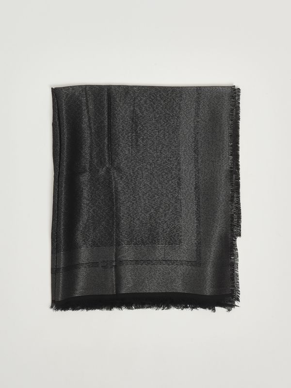 1. Damenschal aus Viskose und Modal mit Lurex Schwarz Elisabetta Franchi sc12f56e2
