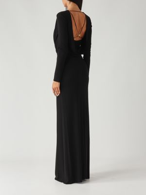 3. Crepe jersey dress for women Black Elisabetta Franchi abr0356e2