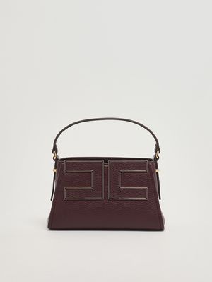 Borsa donna in simil pelle martellata Merlot Elisabetta Franchi