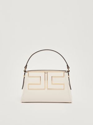 Dametasche in gehämmerter Kunstleder Milch Elisabetta Franchi