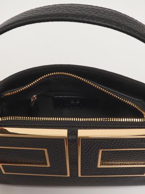 5. Pebbled faux leather tote bag for women Black Elisabetta Franchi bs36a56e2