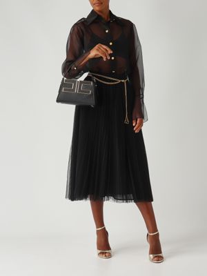 2. Pebbled faux leather tote bag for women Black Elisabetta Franchi bs36a56e2