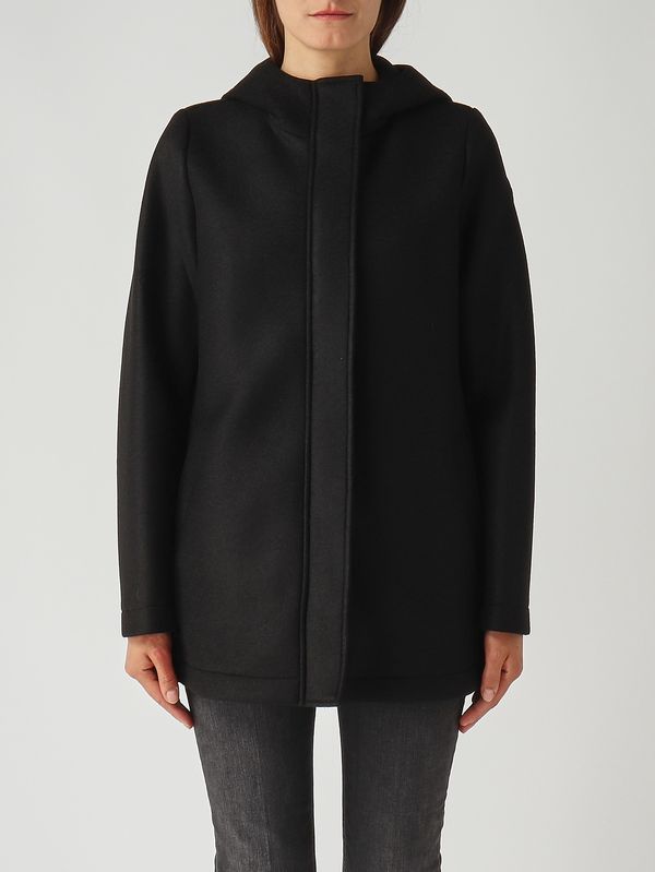 1. Cappotto donna Tasteful in misto lana vergine stretch Nero Colmar 2048r5zo