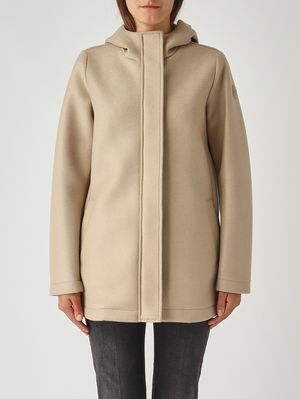 Damenmantel Tasteful aus Stretch-Mischung aus reiner Wolle Dunkelbeige Colmar