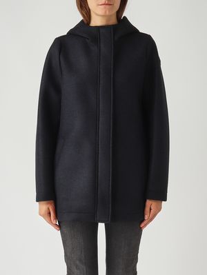 Cappotto donna Tasteful in misto lana vergine stretch Blu Notte Colmar