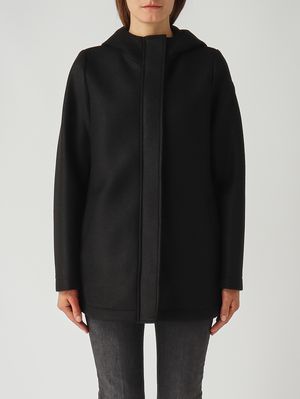 Damenmantel Tasteful aus Stretch-Mischung aus reiner Wolle Schwarz Colmar