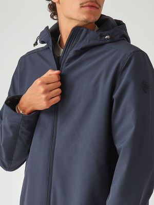 5. Modernity 3-layer stretch nylon jacket for men Navy blue