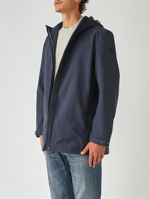 3. Modernity 3-layer stretch nylon jacket for men Navy blue