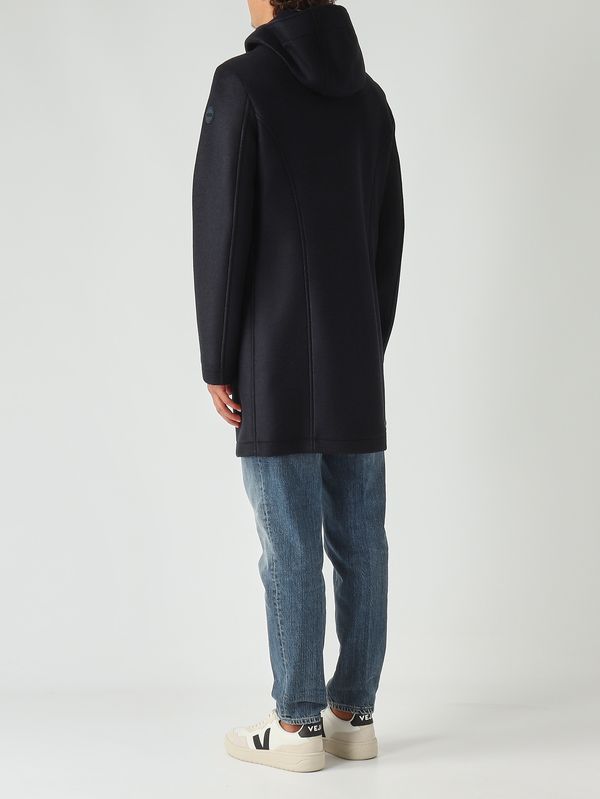 TOM TAILOR Denim Cappotto Lungo Uomo In Lana Con Cappuccio