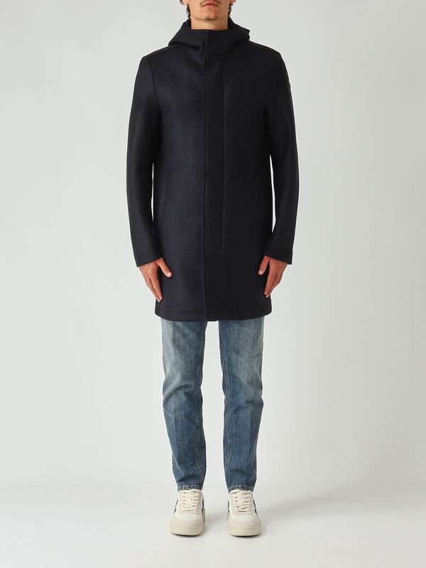 1. Cappotto uomo Tasteful in panno di lana stretch Navy Colmar 1139r5zo