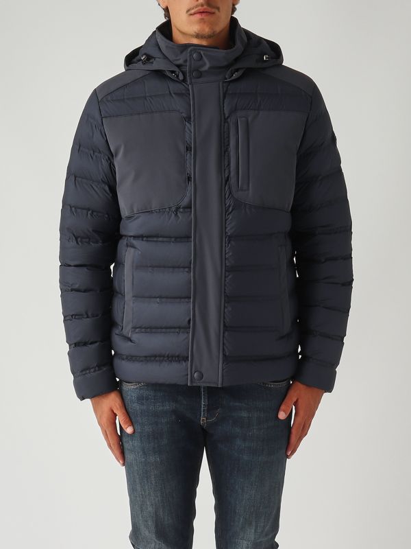 1. Piumino uomo in nylon e tessuto Navy Colmar 12994zl