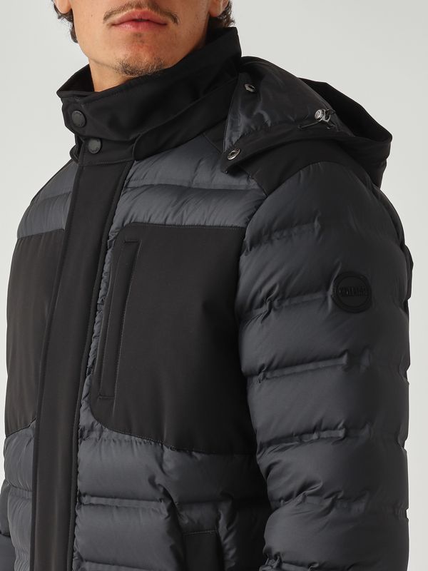5. Piumino uomo in nylon e tessuto Nero Colmar 12994zl