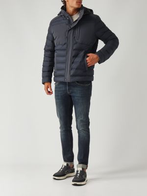 2. Piumino uomo in nylon e tessuto Navy