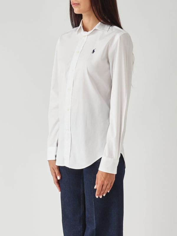 Polo Ralph Lauren Slim fit cotton shirt for women - White