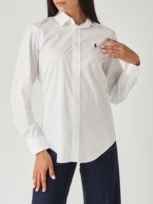 4. Slim fit cotton shirt for women White Polo Ralph Lauren 211891376