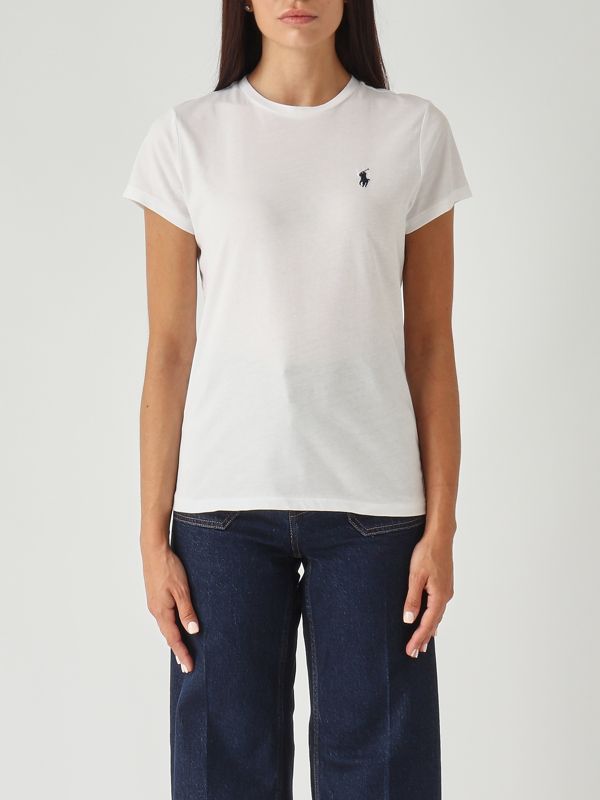 1. T-shirt en jersey de coton léger pour femme Blanc Polo Ralph Lauren 211898698