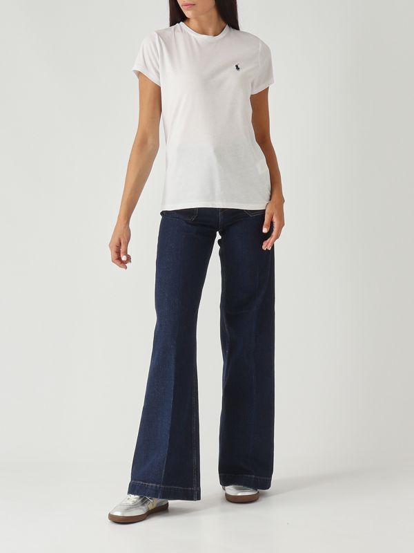 5. Camiseta de mujer de punto de algodón ligero Blanco Polo Ralph Lauren 211898698