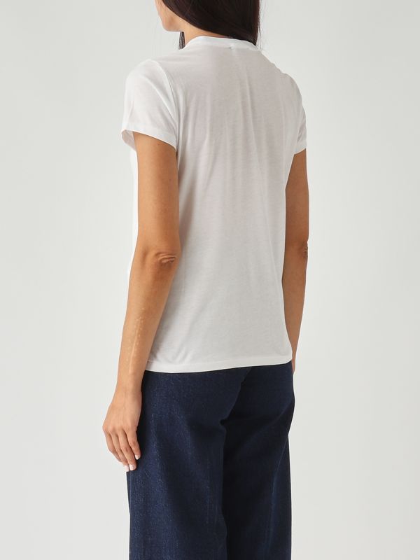 3. Camiseta de mujer de punto de algodón ligero Blanco Polo Ralph Lauren 211898698