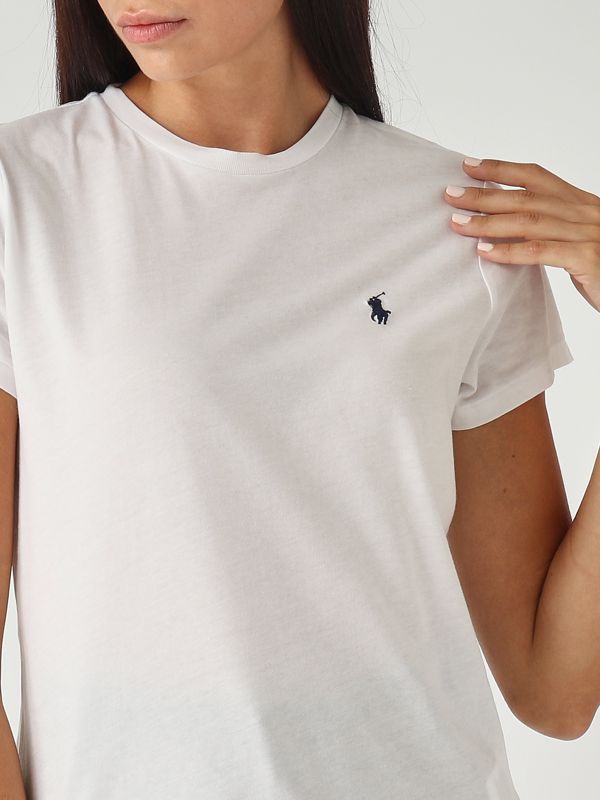 4. Camiseta de mujer de punto de algodón ligero Blanco Polo Ralph Lauren 211898698