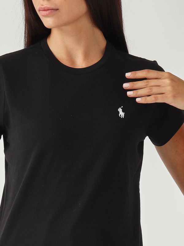 4. Camiseta de mujer de punto de algodón ligero Negro Polo Ralph Lauren 211898698