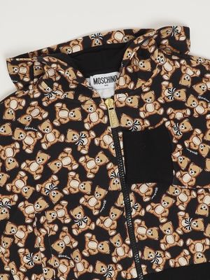 3. Felpa bambina in cotone stretch Nero-Beige Moschino hdf06fldb6c