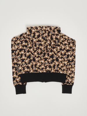 2. Felpa bambina in cotone stretch Nero-Beige Moschino hdf06fldb6c