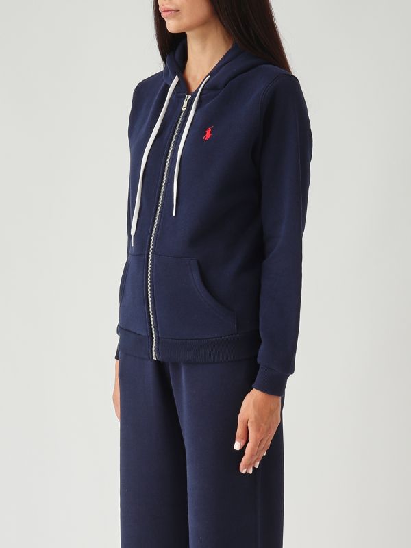2. Sudadera para mujer de mezcla de algodón azul marino Polo Ralph Lauren 211943008